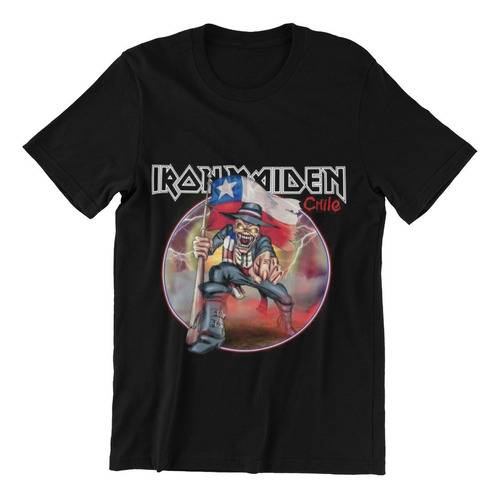 Polera Unisex Iron Maiden Calavera Rock Beast Algodon Chile