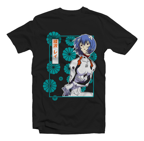 Playera Anime Evangelion Rei Ayanami Nerv V 00-6n