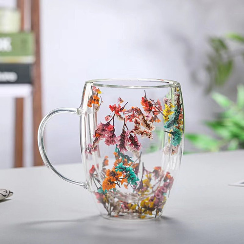 Sh 2 Tazas Café Con Leche Vidrio Doble Capa