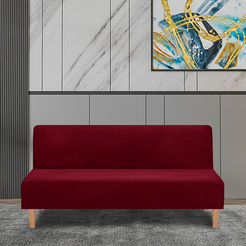 Fan Hua Fundas Elásticas De Sofá Cama Futón Sillón Cubresala Color Rojo
