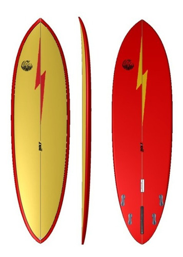 Prancha Surf Mid-length Retrô 7' Alohahawaii Modelo Mid Bolt