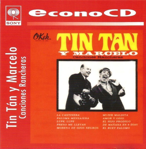 Cd Tin Tán Y Marcelo - Canciones Rancheras (1997)