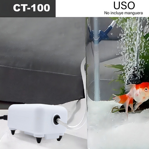 Sunsun - Bomba De Aire Pecera Oxigenadora Acuario De 10 A 60 Litros