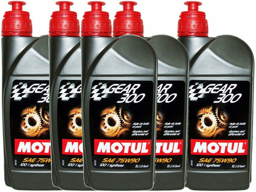 Motul Gear 300 75w-90 Syn Transmisión Aceite Fluido 5 Pack (