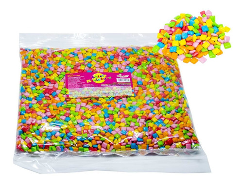 Chicle Miniatura En Cuadritos - Bolsa X 1000g