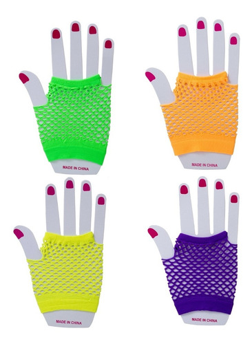 Combo Oferta Guantes De Red Retro Fluo Surtido X180 Unidades