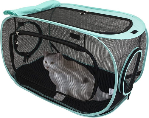 Casa Jaula Mascota Gatos Portatil Modular Kitty City Cama