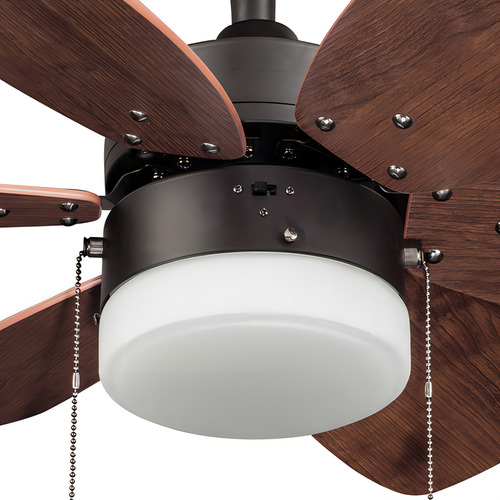 Coolfan Ventilador Techo 30 Pulgadas Lombardo, Control Cadena Con Luz Con 6 Aspas Reversibles