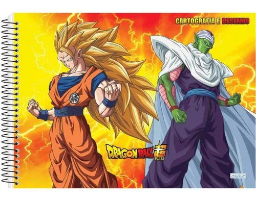 Caderno Desenho Univ Capa Dura Dragon Ball 60f C/ades