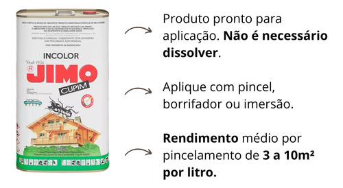 Jimo Cupim Cupinicida Incolor Lata 5 Litros Envio 24 Hrs