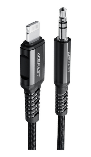 Cable De Audio Acefast C1-06 Mfi Lightning A 3.5mm Negro