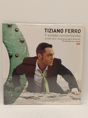 Tiziano Ferro Y Estaba Contentisimo Cd Simple Promocional