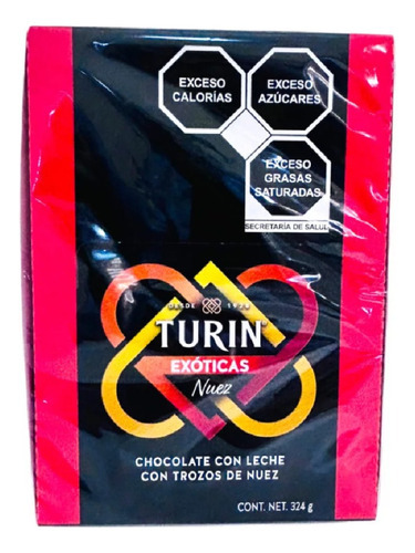 Chocolates Con Nuez Turin Exoticas 324grs