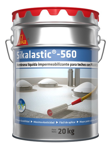 Sikalastic 560 Membrana Líquida Impermeabilizante Poliuretanica 20kg Sika - Prestigio