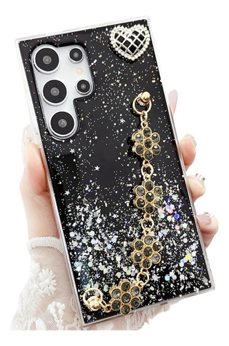 Para Samsung S25u/s23/s22/n20/a54/s10 Funda Brillo C/amor