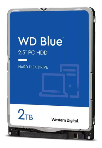 Disco Duro 3.5  Wd Blue 2tb Sata 3 5400 Rpm 128mb
