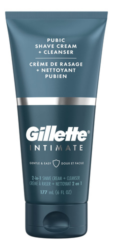 Gillette Intimate 2 En 1 Pubic Shave Cream + Limpiador, Fó.