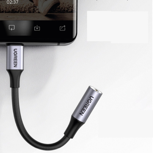 Cable Usb C A Jack 3.5mm. Cable De Audífono. Cable Aux Usb C