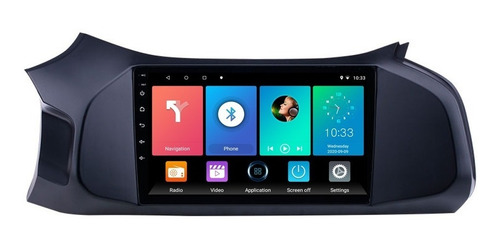 Radio Android 9 Pulgadas + Bisel Chevrolet Onix Prisma 2012+
