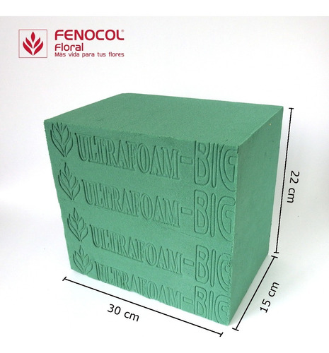 Imagen 2 de 2 de Espuma Floral Ultrafoam Big 6b X 8 - Caja Por 8 Unidades.