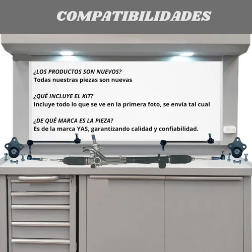 Kit Direccion Ecosport Caja + Extremos + Bieleta + Rotula