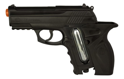 Arma Defesa Pessoal Semiautomática Não Letal C11 6mm + Kit