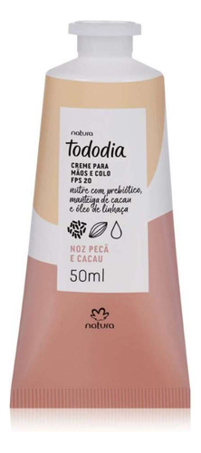 Tododia Nuez Pecan Y Cacao Crema Manos Y Cuello Fps20 Natura