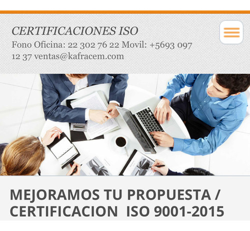 Certificación Iso 9001-2015-consultora Kafracem Ltda.