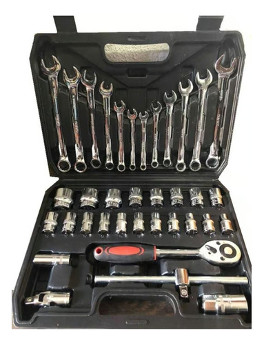 Caja De Herramientas 37 Piezas Set De Dados 1/2