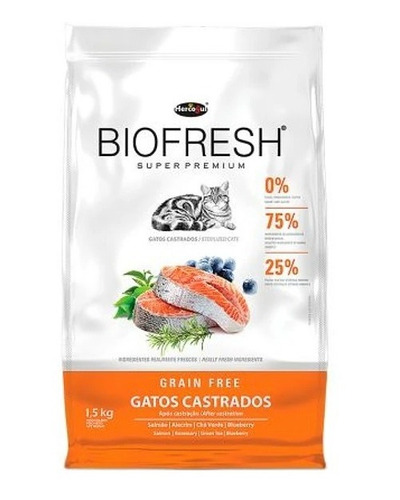 Imagen 1 de 1 de Biofresh Gato Adulto Castrado 1,5kg