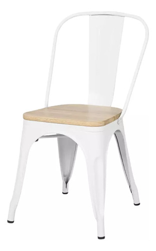 Sillas Dejaus Tolix Madera, Set De 2 Unidades