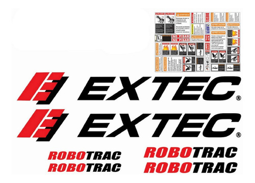 Kit De Calcomanías Para Extec Robotrac