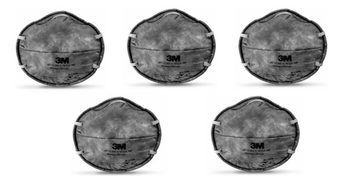 Pack X 5 Respirador 3m 8713 Polvo Vapores Orgánicos