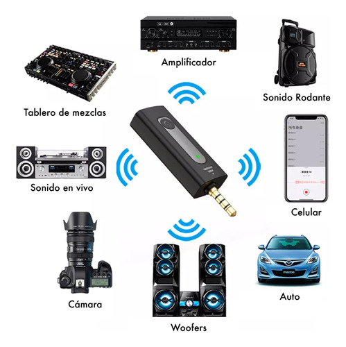 Microfono Corbatero Inalambrico 3.5mm 2 Mic Periodista