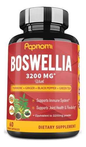 Papnami | Boswellia Serrata Extract | 3200mg | 60 Veg Caps
