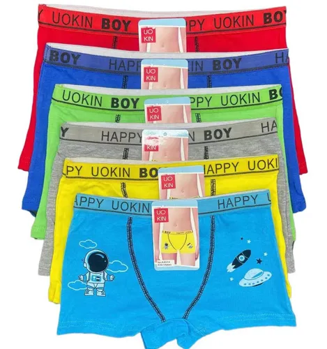 comprar Pack 6 Bóxer Niños Algodón. Calzoncillo,2 Años A 10 Años