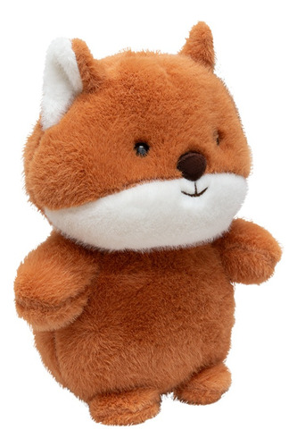 Peluche Chico De Animales Ultra Suave Y Esponjoso Color Naranja Oscuro