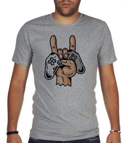 Remera De Hombre Play Game Juego Mano Control