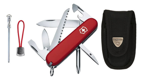 Kit Victorinox Navaja Hiker + Funda Nailon+ Cordón+ Afilador