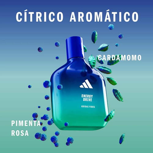 Perfume Importado Masculino adidas Vibes Energy Drive Edp Perfume 100ml - Original Lacrado Com Selo Adipec E Nota Fiscal Pronta Entrega 100% Original