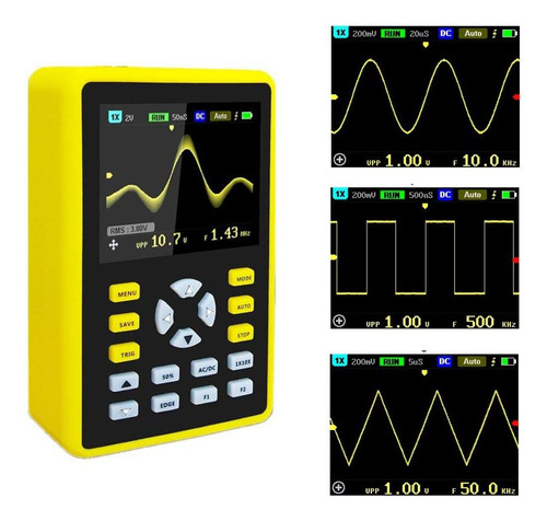 Osciloscopio Digital Portatil 100 Mhz Fnirsi 5012h Batería