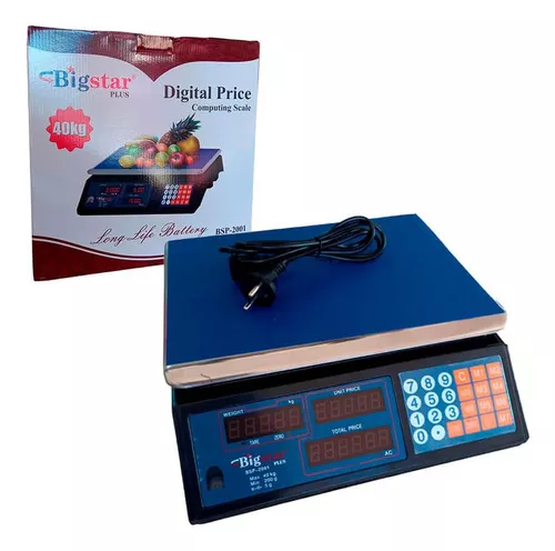 Báscula Comercial Digital 40kg 110v/220v