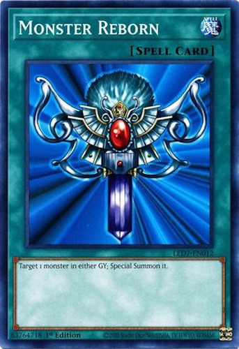 Monster Reborn Monstruo Renacido Común Yugioh Tcg Original