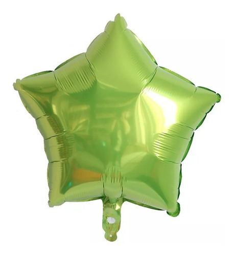 20 Globos Estrella Metalica 18 Pulgadas 45 Cm Verde Manzana