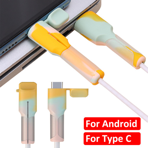 Funda De Silicona Suave Tipo C, Cable De Carga, Protector, C