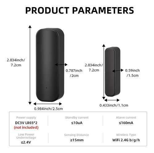 Sensor Porta Janela Alexa Google Home Segurança Inteligente