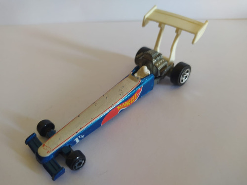  Hot Wheels Race Team Series Dragster Blue White-wing 1995