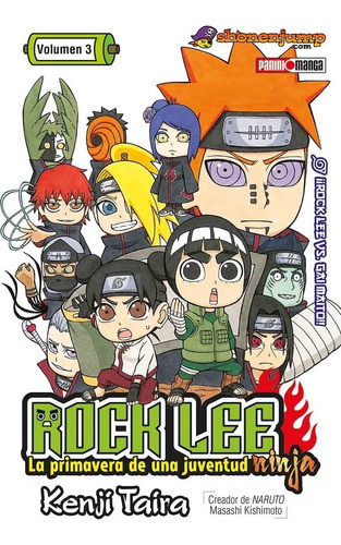 Panini Manga Rock Lee N.3: Panini Manga Rock Lee N.3, De Panini. Serie Rock  Lee, Vol. 3. Editorial Panini, Tapa Blanda, Edición 1 En Español, 2020