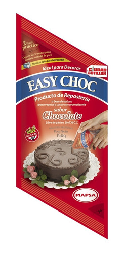 Baño De Chocolate Easy Choc Mapsa X 150 Gr - Ciudad Cotillón
