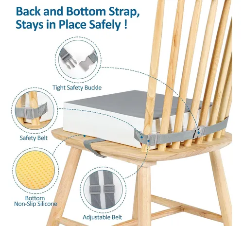 Silla Elevadora Para Comedor Para Niños Con Respaldo